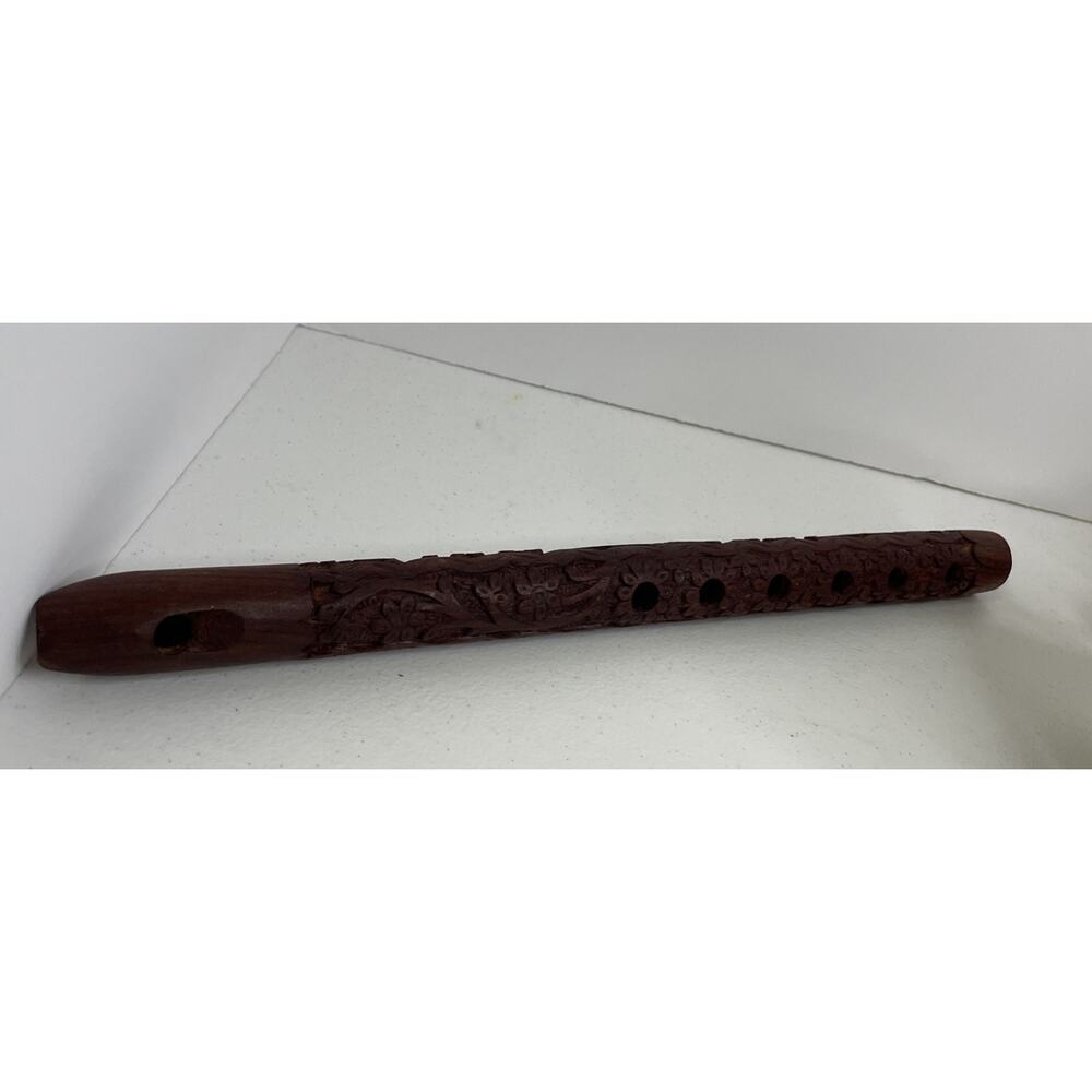 Handcrafted Wooden Woodwind Musical Mouth Flute/Bansuri Instrument 13”